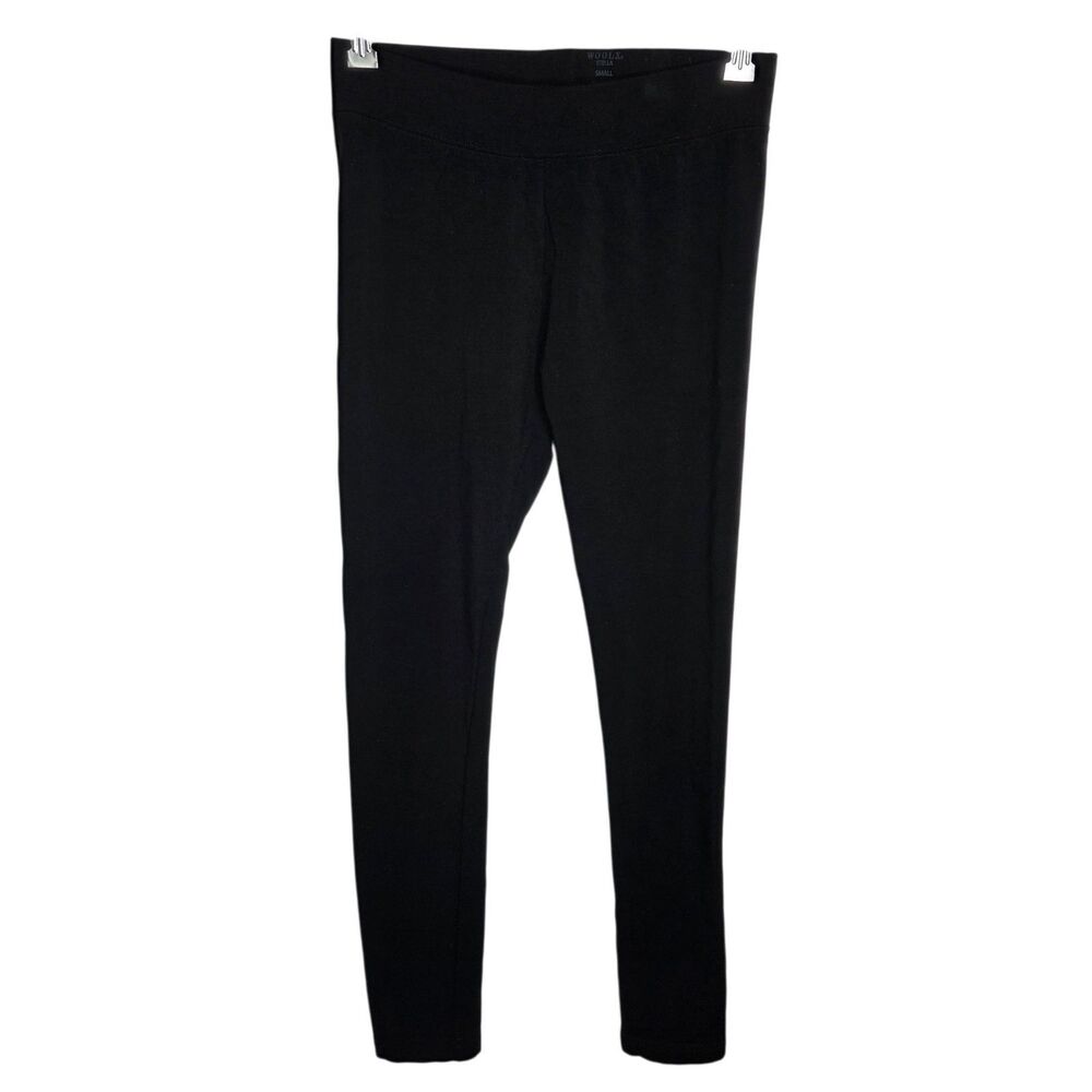 WoolX Stella Merino Wool Leggings Black Womens Small High Rise Base Layer Pants